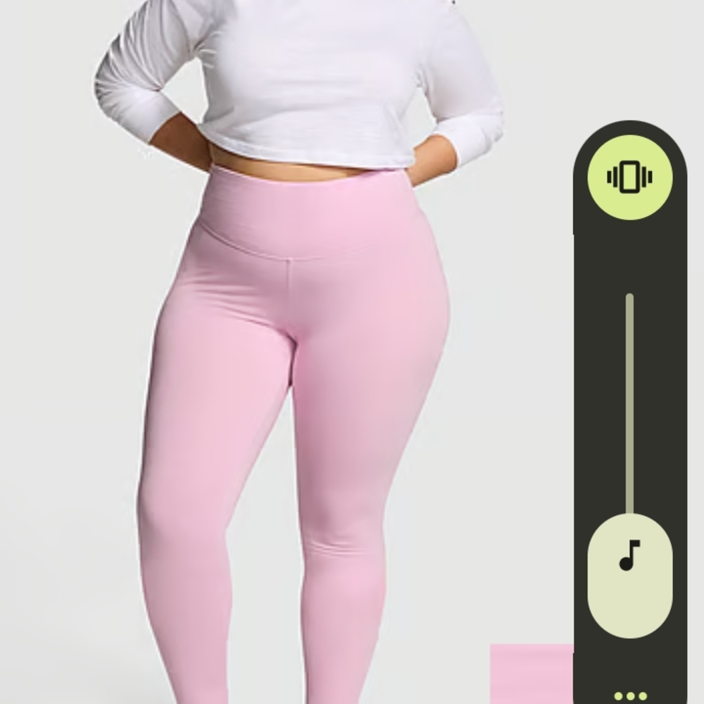 PINK Victoria's Secret All Day Cotton Poodle  Pink Leggings
